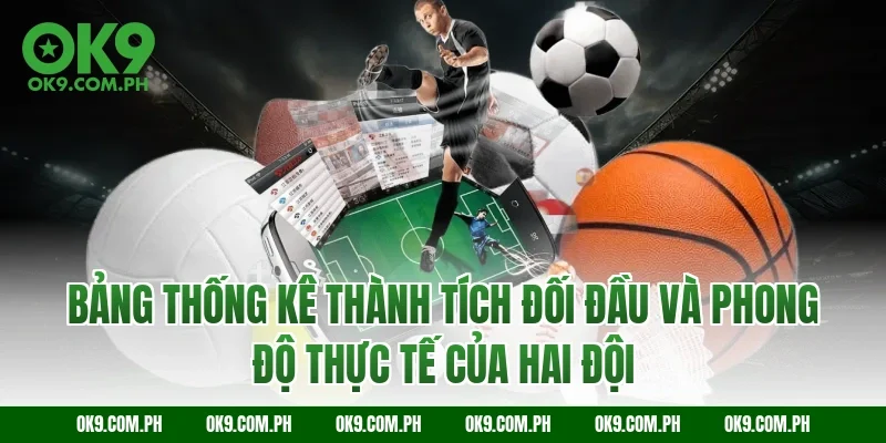 Bảng thống kê thành tích đối đầu và phong độ thực tế của hai đội