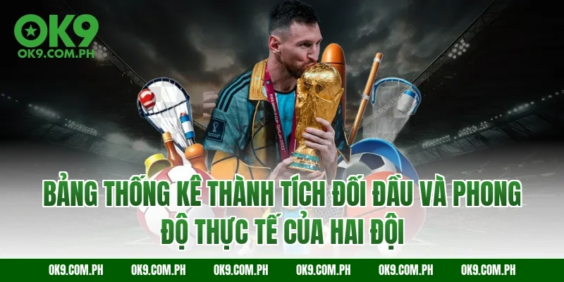 Bảng thống kê thành tích đối đầu và phong độ thực tế của hai đội