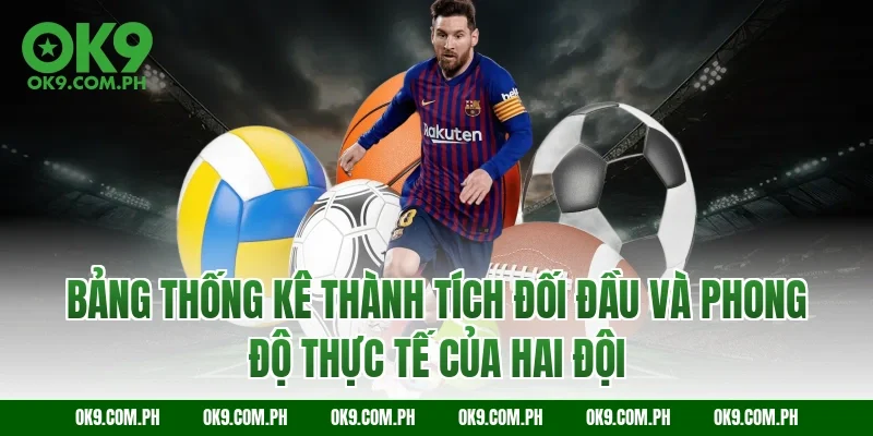Bảng thống kê thành tích đối đầu và phong độ thực tế của hai đội